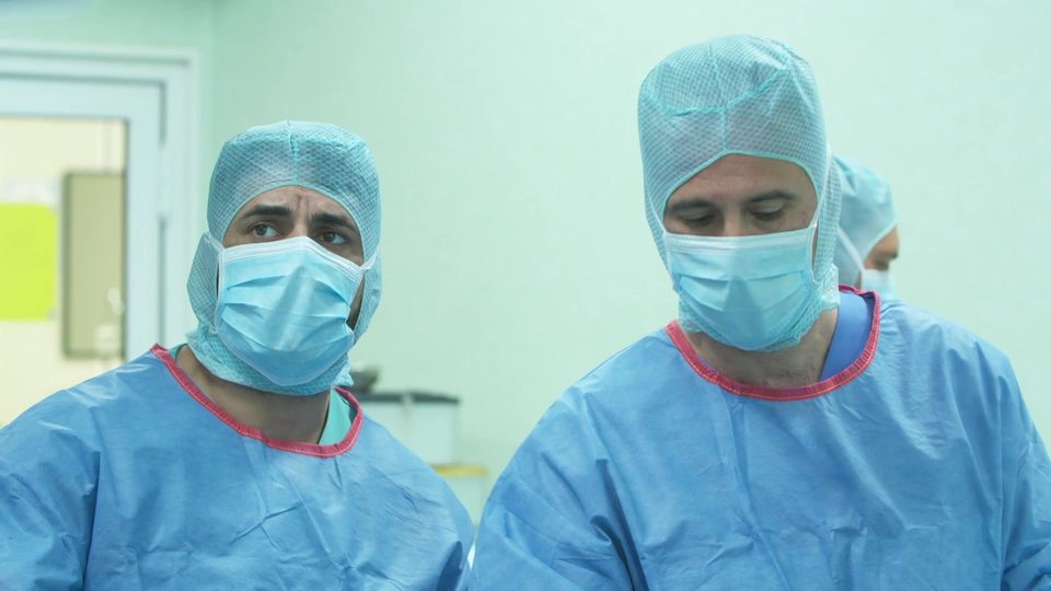 Surgeons in the operating room